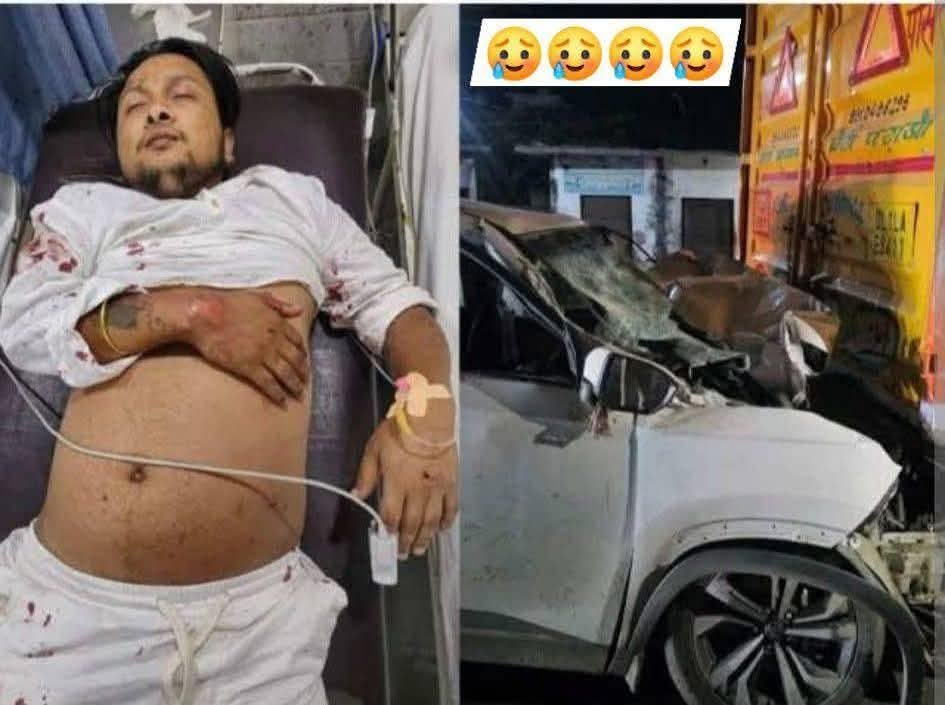 अस्पताल में भर्ती सिंगर पवनदीप राजन और घटना स्थल की तस्वीर।