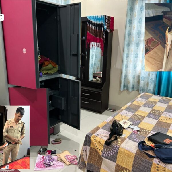 ताले नहीं टूटे तो तोड़ा दरवाजा, पहले मास्टर फिर पूर्व प्रधान का घर खंगाला
