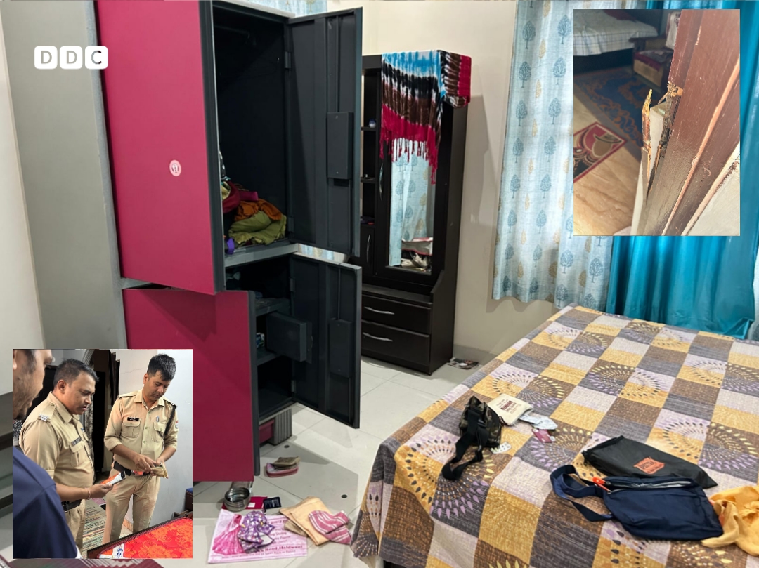 ताले नहीं टूटे तो तोड़ा दरवाजा, पहले मास्टर फिर पूर्व प्रधान का घर खंगाला