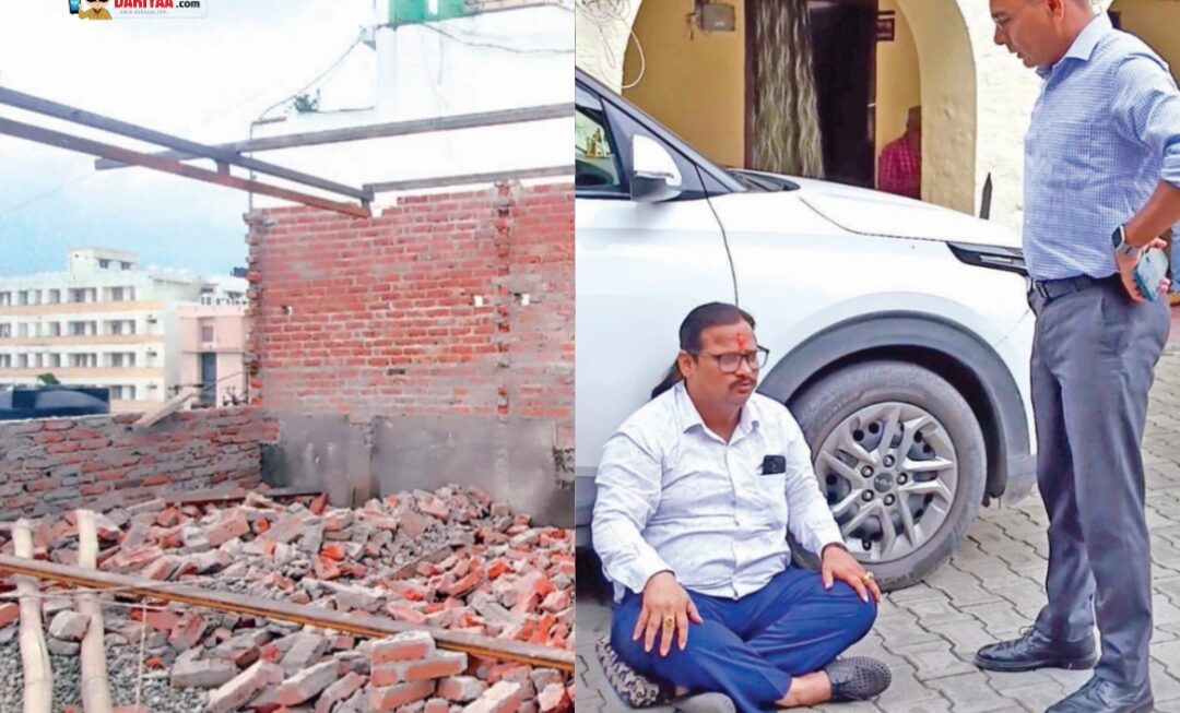 शारदा मार्केट की अवैध 74 दुकानें, डीडीए के एई और जेई पर गिरी गाज