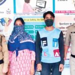 नरेंद्र मर्डर केस में गिरफ्तार हेमलता और उसका प्रेमी गुफरान।