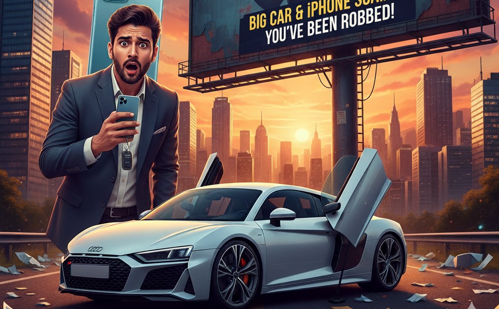 आईफोन और कार देकर करोड़ों ठगे, जालसाज दंपति पर FIR