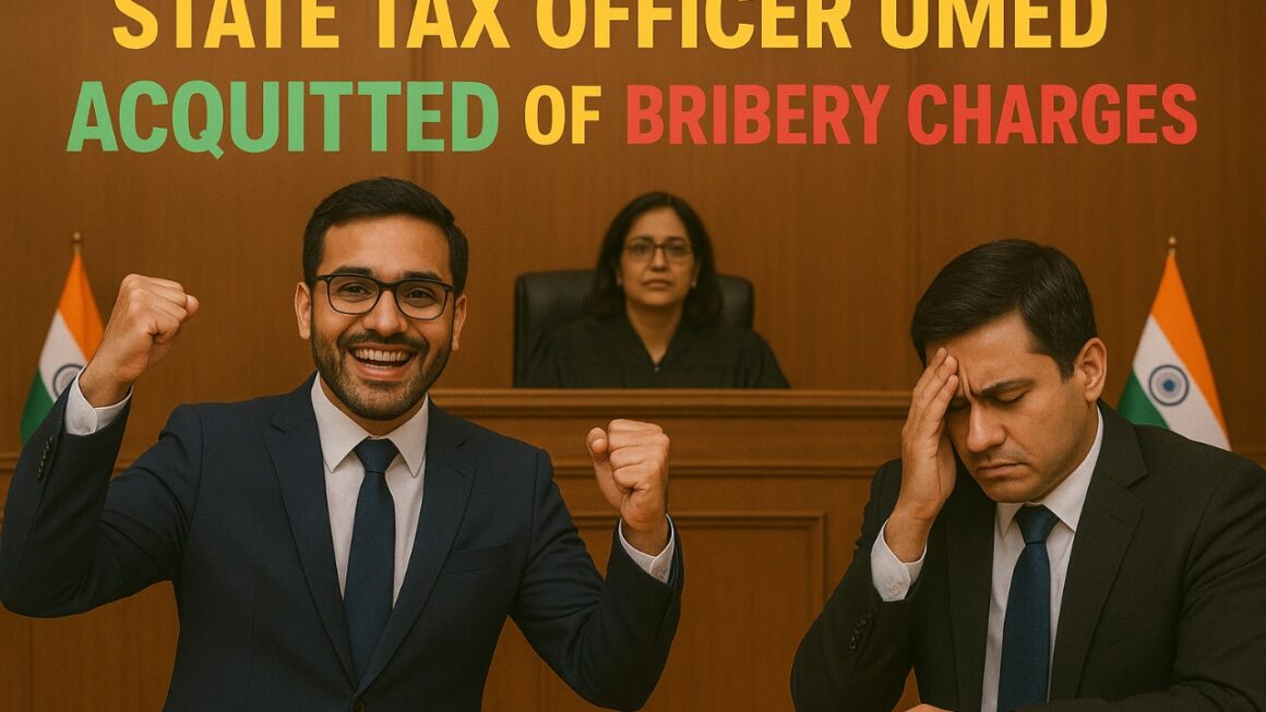 राज्य कर अधिकारी उम्मेद बाइज्जत बरी, ‘रिश्वतखोर’ कर्मचारी पर चलेगा मुकदमा