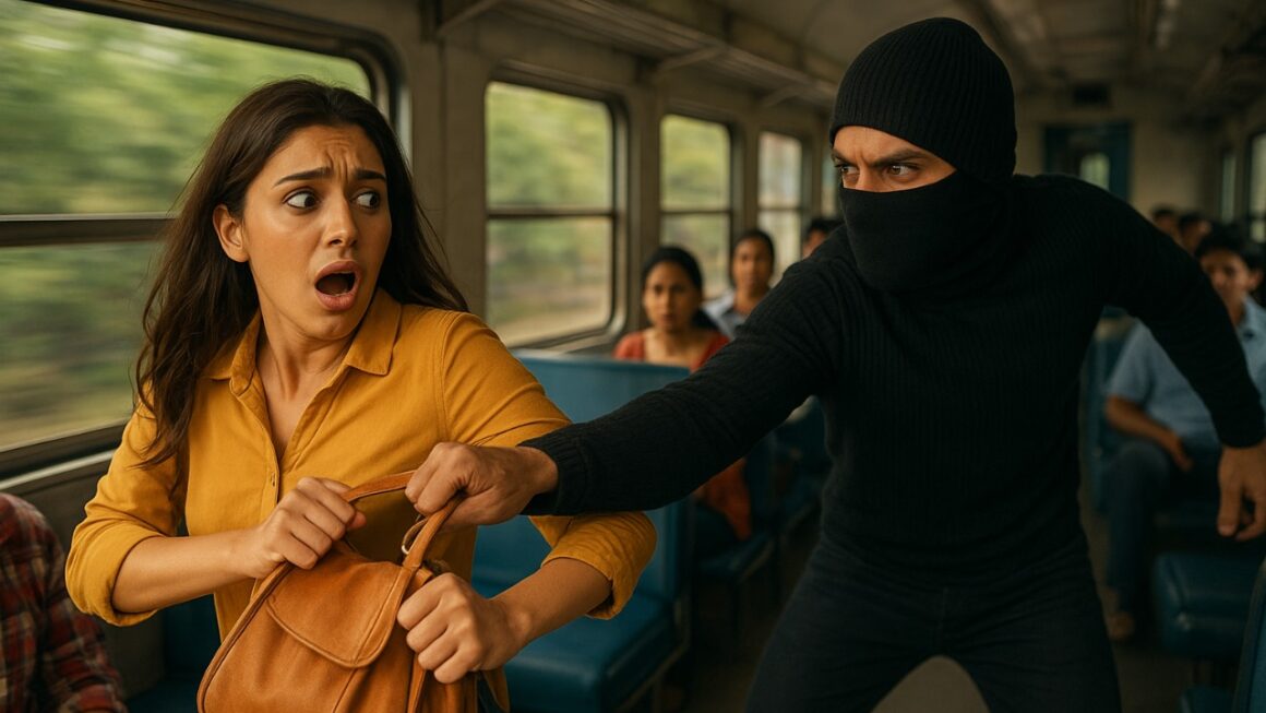 चलती ट्रेन में छात्रा से लूट, रेलवे कर्मी का बैग ले उड़ा शातिर