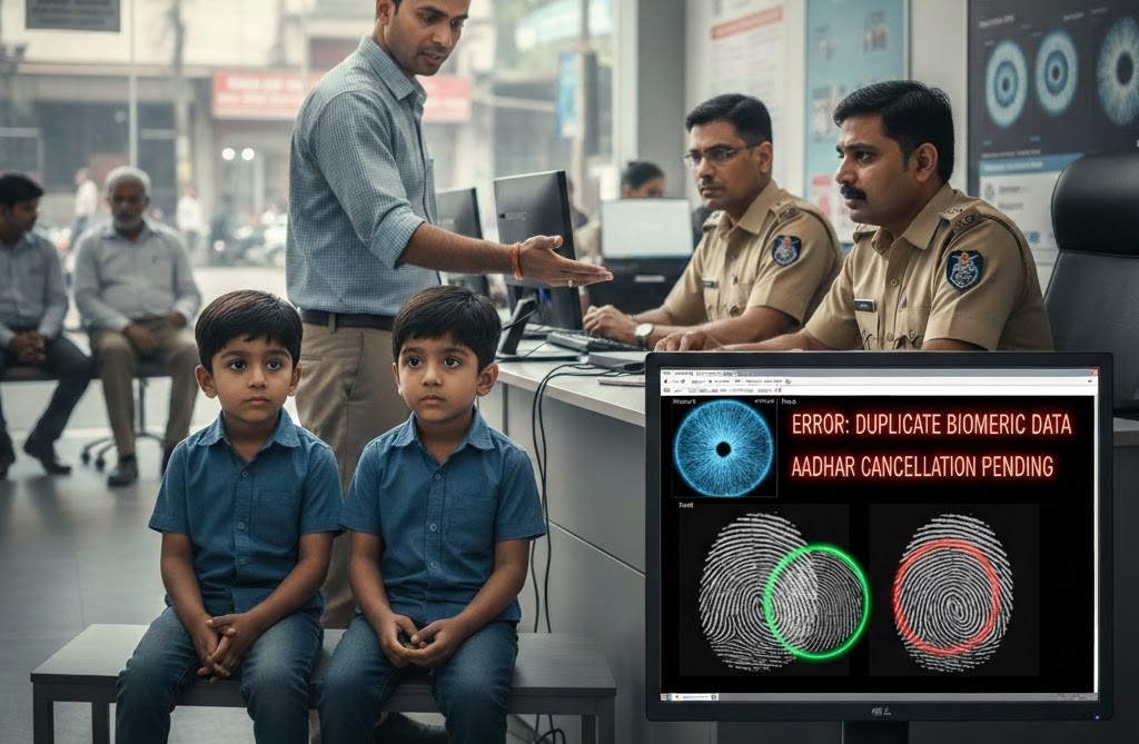 कानपुर के जुड़वा भाइयों का फिंगर प्रिंट और रेटिना एक जैसा।