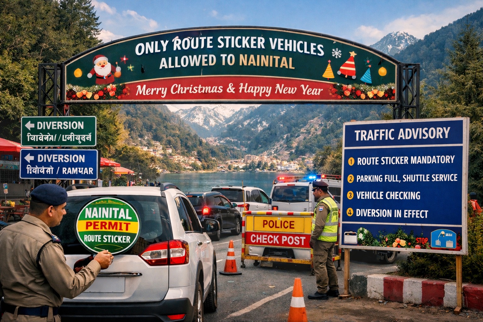 नैनीताल में क्रिसमस, थर्टी फर्स्ट और नए साल के जश्न की तैयारी शुरू।