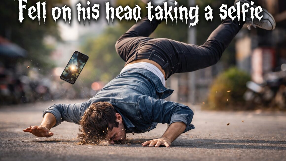 सेल्फी ने ली युवक की जान, सिर के बल कर गिरकर हुई मौत