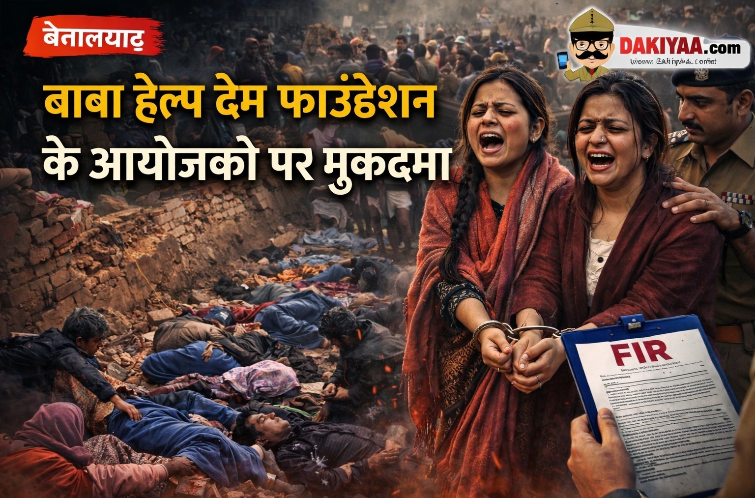 बाबा हेल्प देम फाउंडेशन के आयोजकों पर मुकदमा।