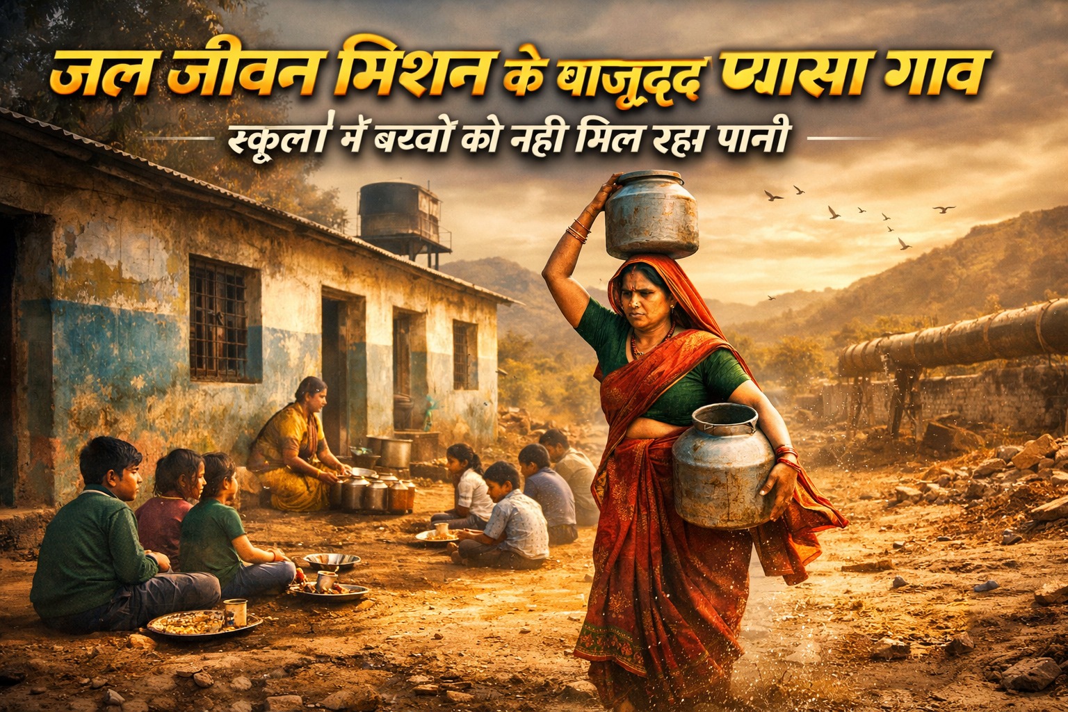 जल जीवन मिशन योजना के बावजूद कौंता गांव में नहीं आ रहा पानी।