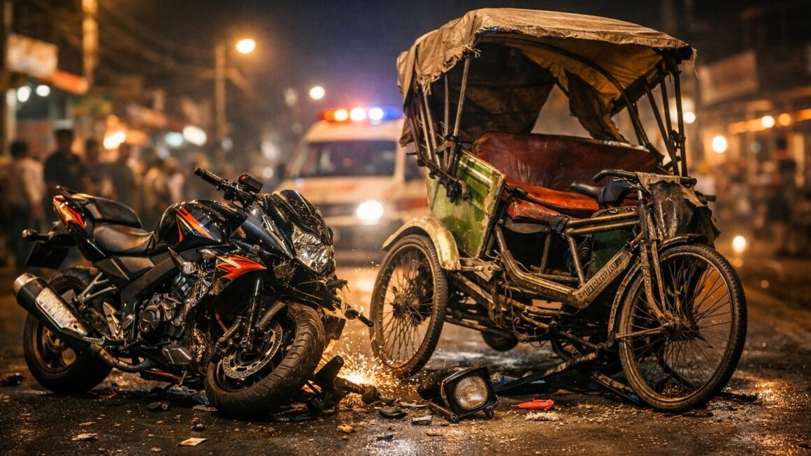 हाई स्पीड बाइक पर वीडियो शूट, चपेट में आए रिक्शा चालक की मौत