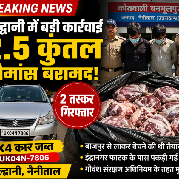 आवारा गायों के हत्यारे उस्मान और मोईन ढाई सौ किग्रा गौमांस के साथ गिरफ्तार