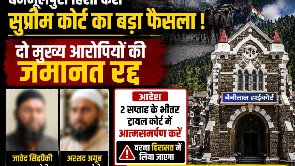 बनभूलपुरा हिंसा : सुप्रीम कोर्ट ने रद्द की जावेद सिद्दीकी और अरशद अयूब की जमानत