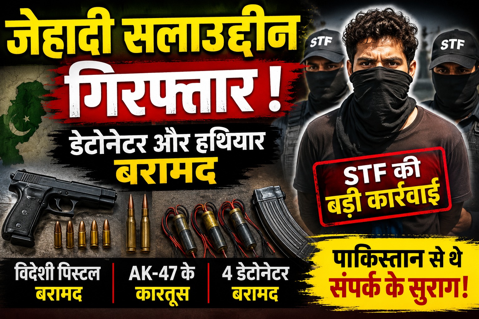 उधमसिंह नगर के गदरपुर का जिहादी सलाउद्दीन गिरफ्तार।