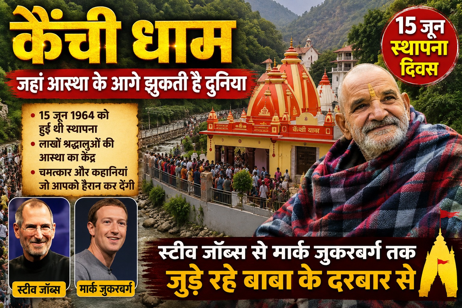बाबा नीब करौली कैंची धाम।