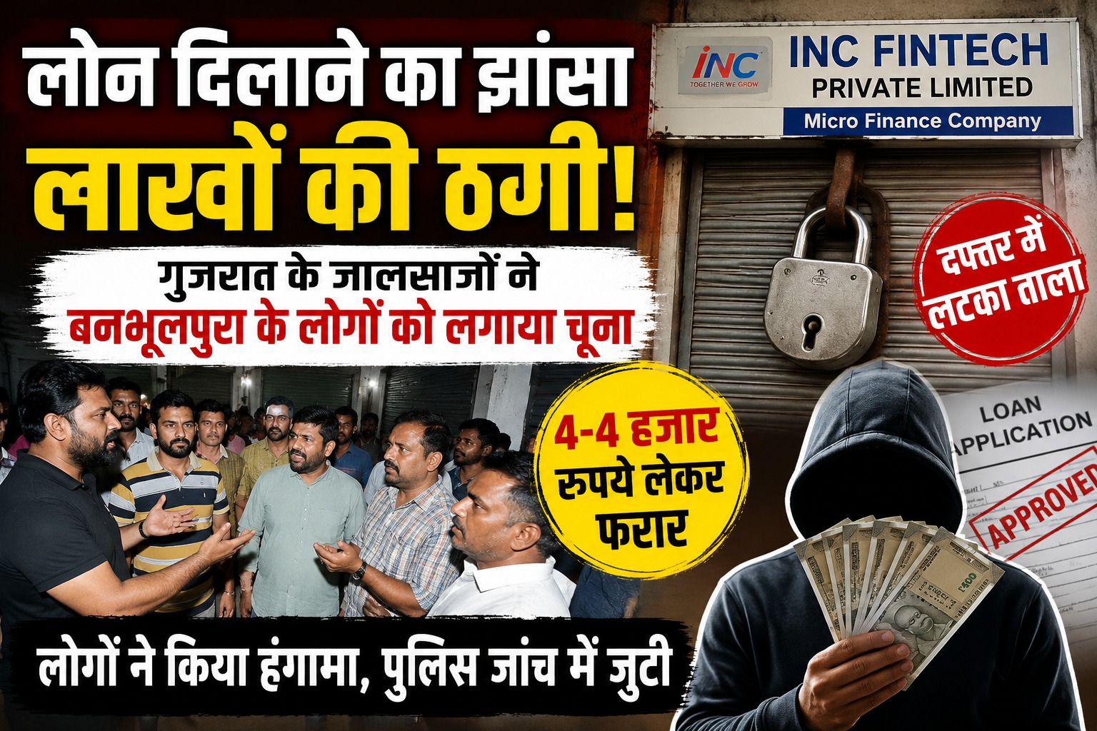 गुजरात के जालसाजों ने बनभूलपुरा के लोगों को लगाया चूना
